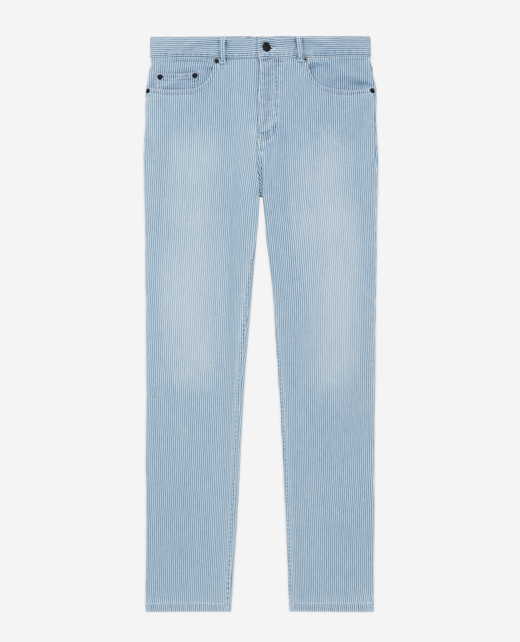 Vaqueros rectos rayas azules, BLUE DENIM, hi-res image number null