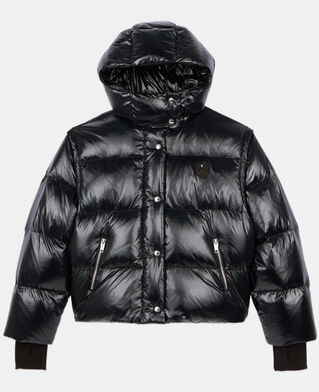 The Kooples F BLACK black down jacket with detachable sleeves