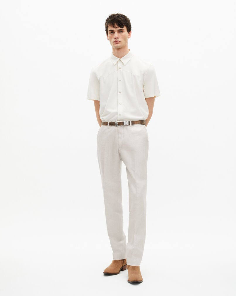 The Kooples HOMME ECRU pantalon de costume écru