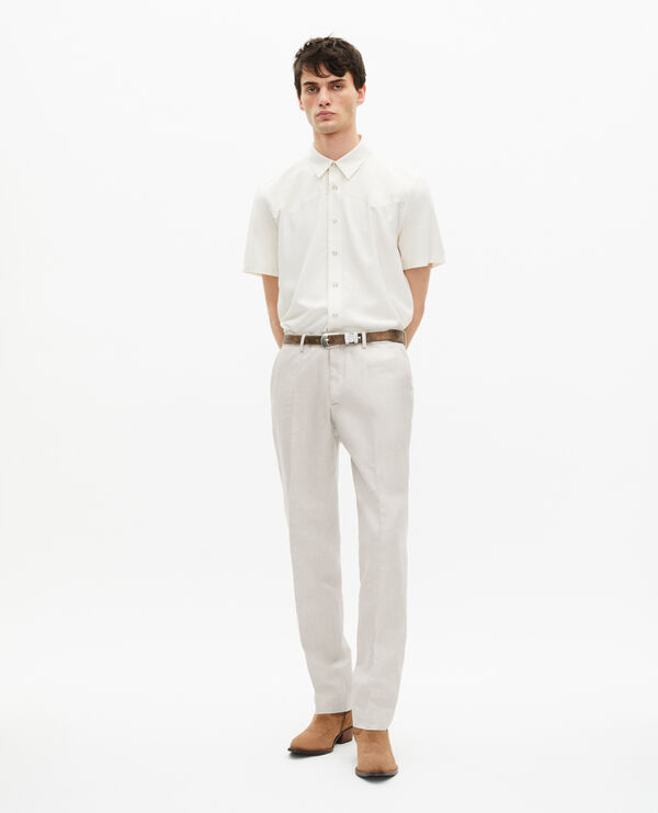 The Kooples MEN ECRU ecru suit pants