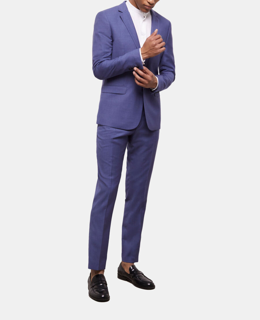 pantalon de costume bleu marine