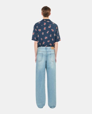 The Kooples HERREN BLUE/GREEN blaue jeans mit geradem bein