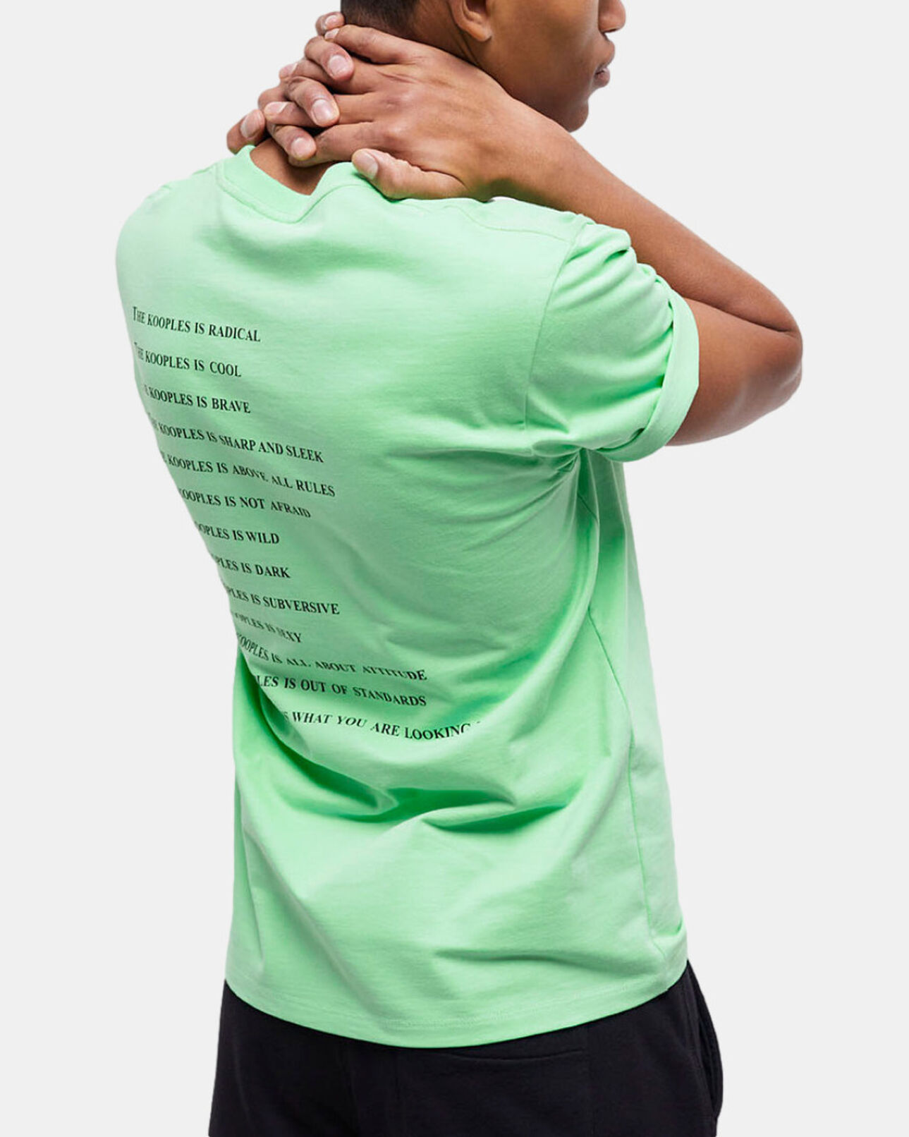 The Kooples HOMME APPLE t-shirt homme what is vert clair