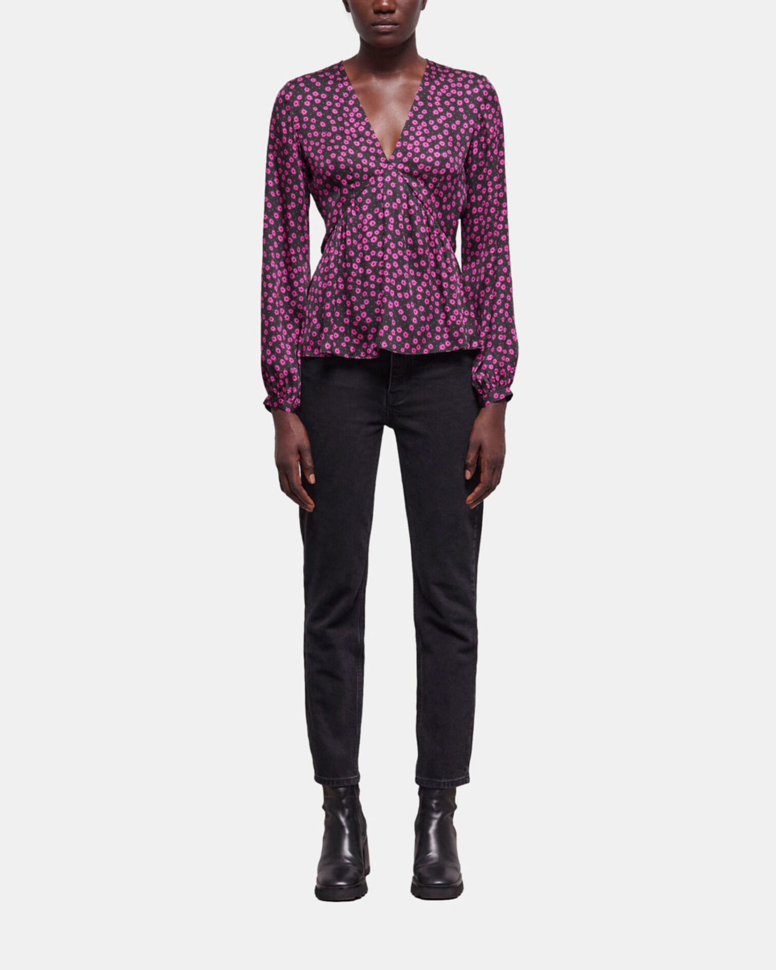 Printed top, PINK, hi-res image number null