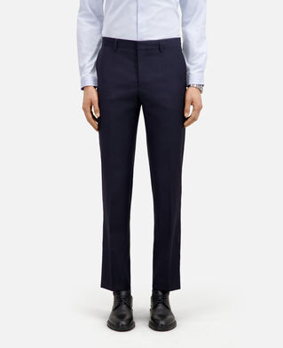 The Kooples HOMME NAVY pantalon de costume bleu marine en laine