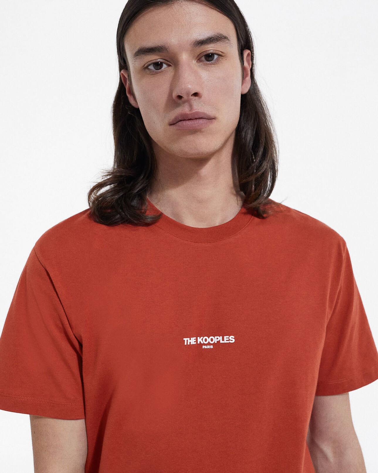 The Kooples HOMME RED t-shirt rouge à petit logo the kooples