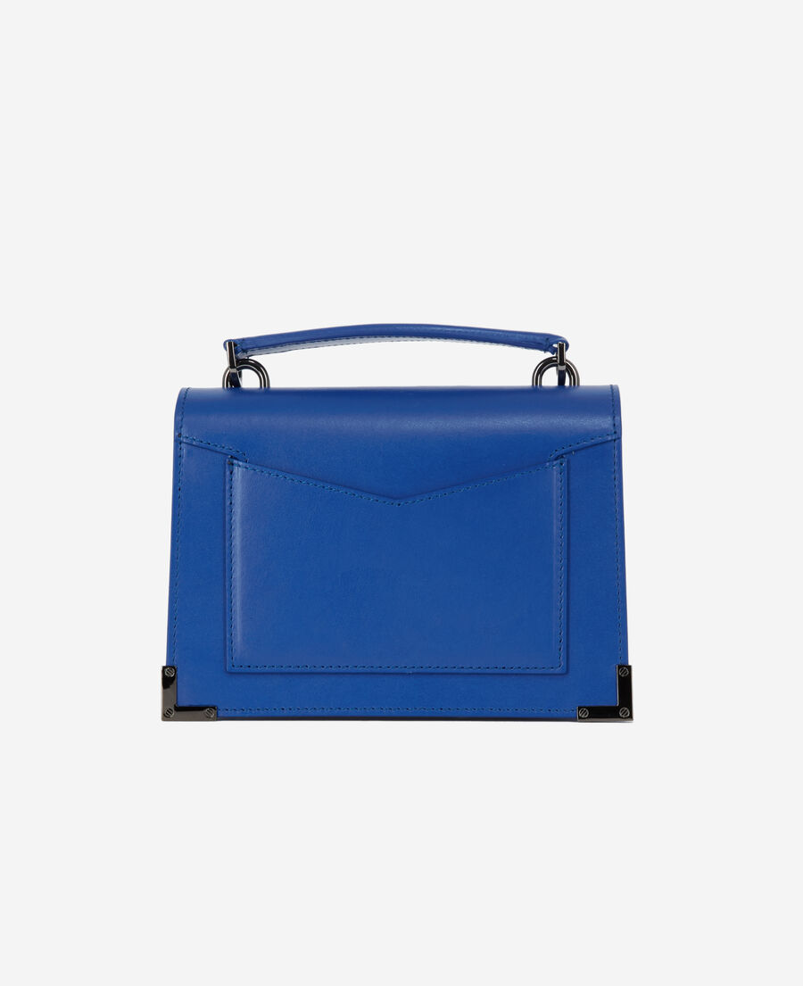 emily small blue leather bag