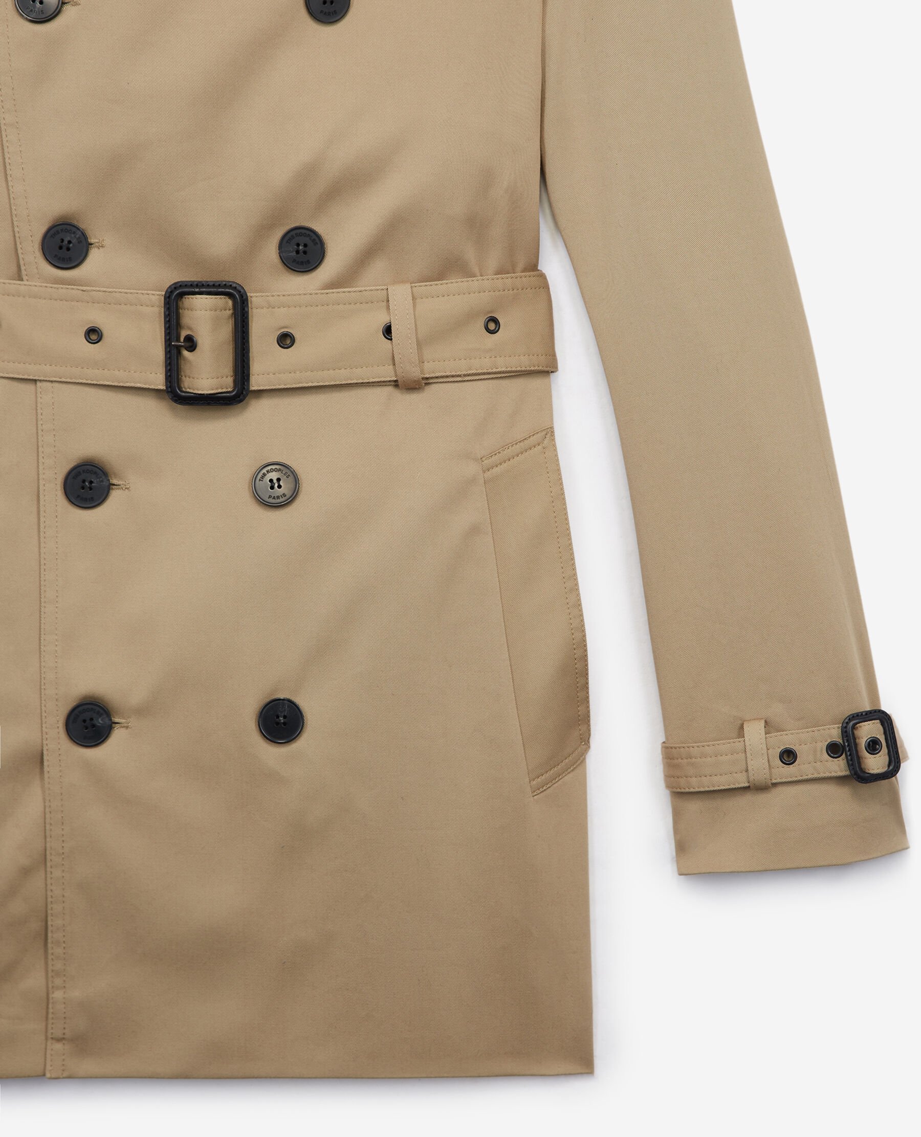 Mens short length cheap trench coat