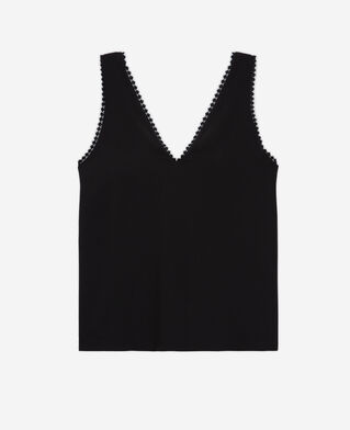 The Kooples FEMME BLACK top noir
