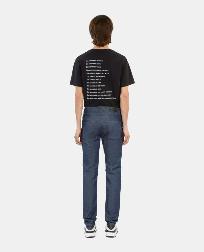 The Kooples HOMME BLUE BRUT jean slim bleu foncé