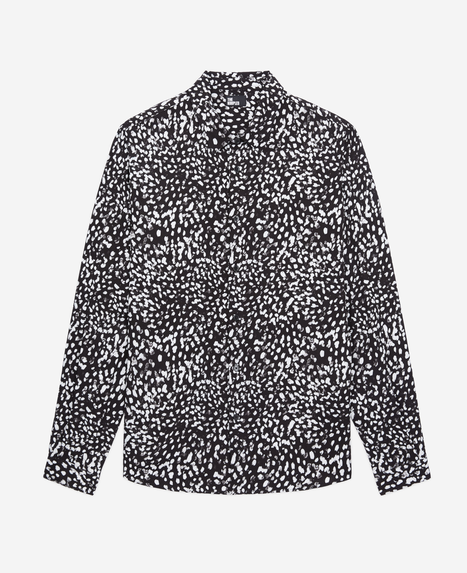 The Kooples MEN BLACK WHITE printed shirt