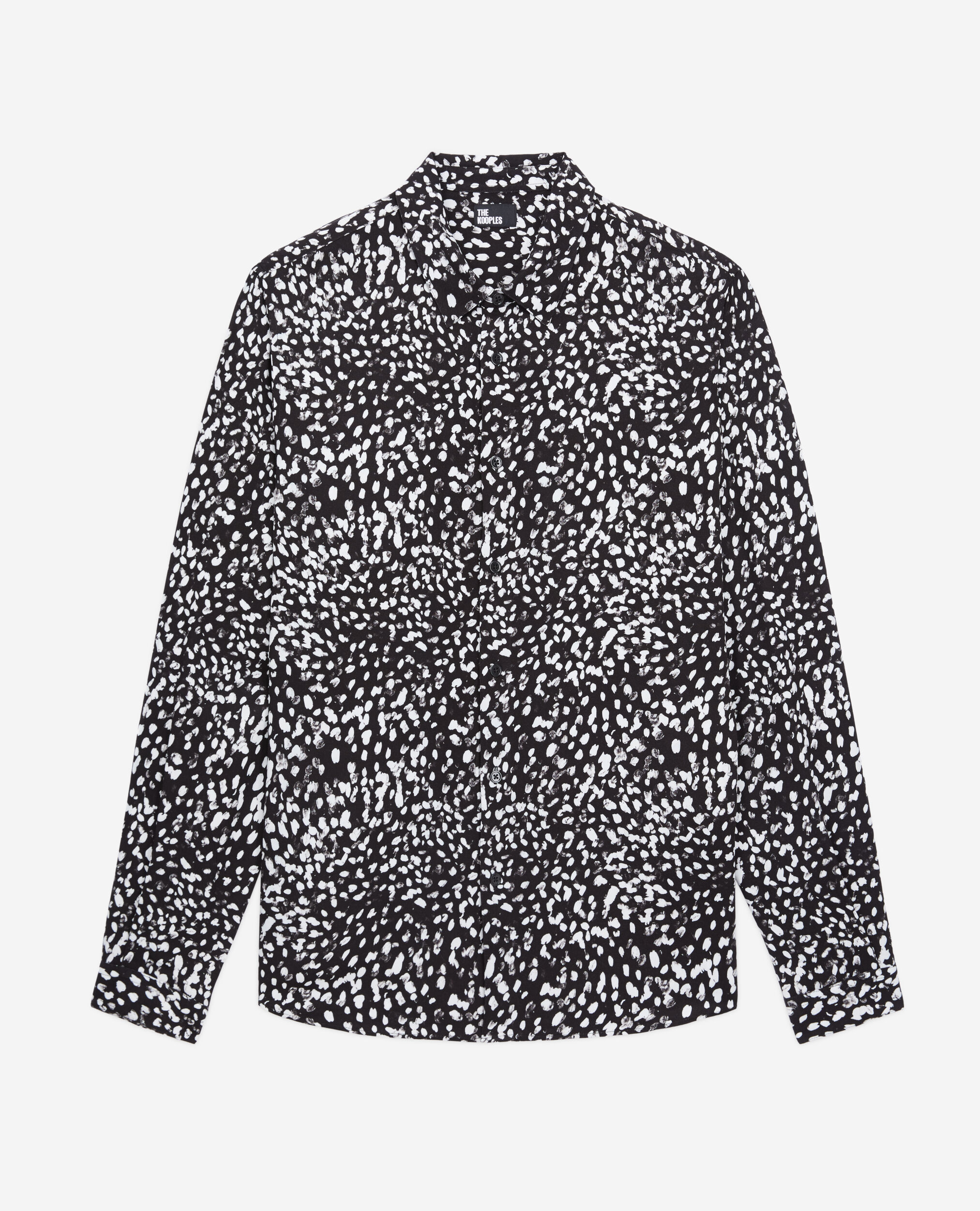 Printed shirt, BLACK WHITE, hi-res image number null