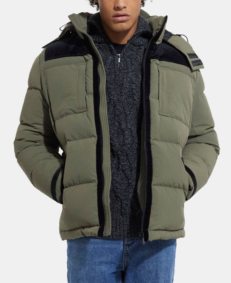 khaki down jacket