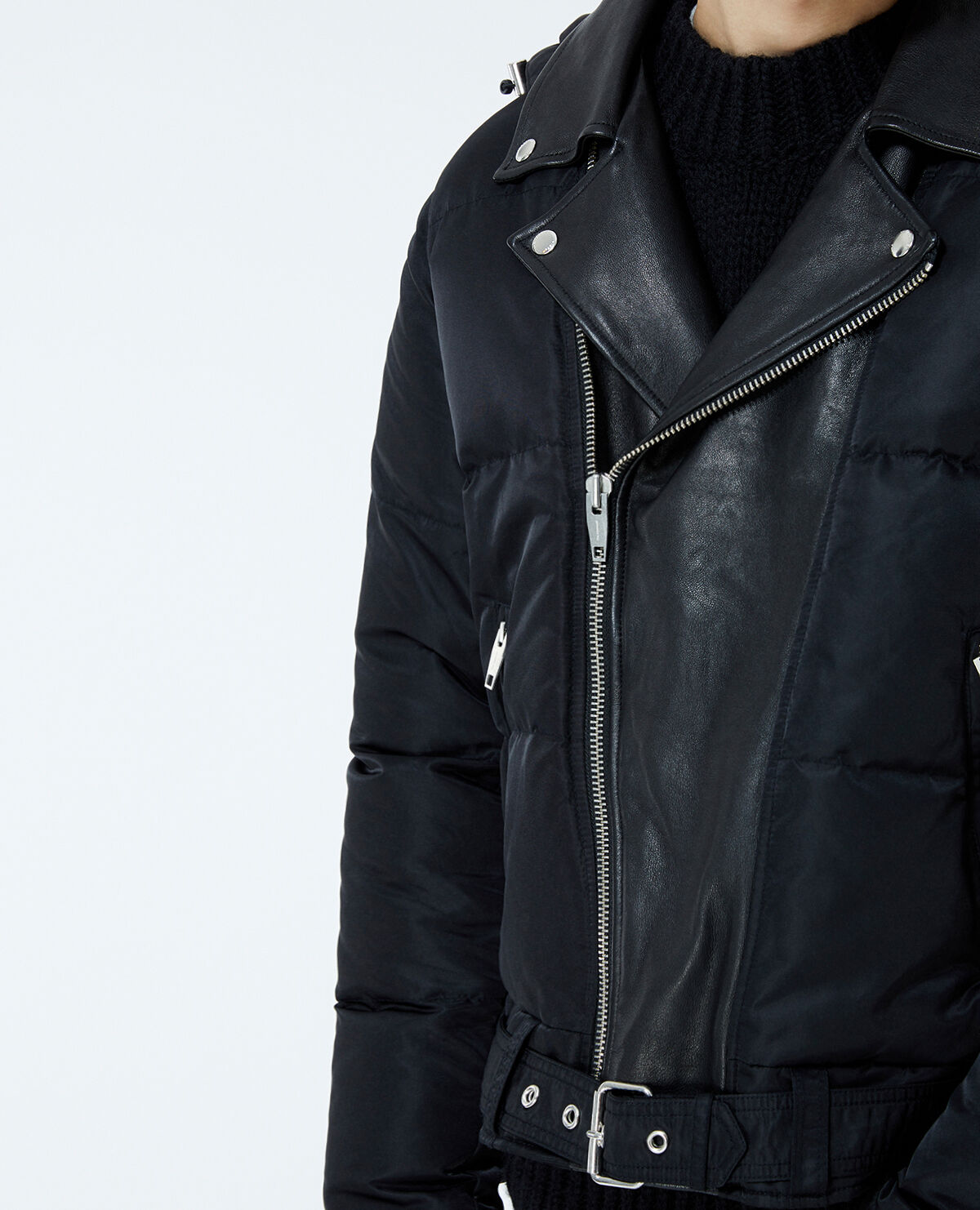 Biker down jacket online