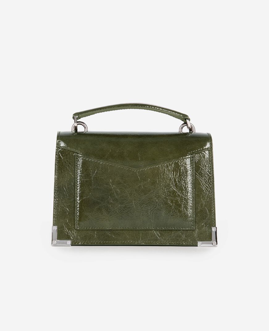 The Kooples FEMME OLIVE sac emily small en cuir vert