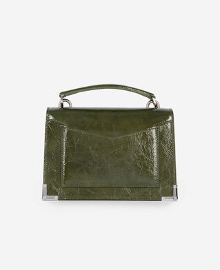 The Kooples FEMME OLIVE sac emily small en cuir vert
