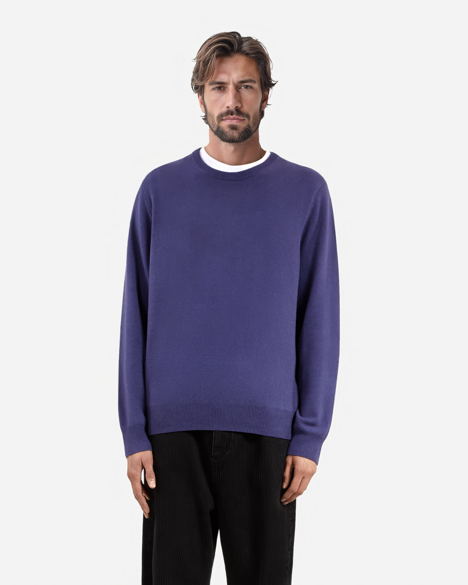 Blue cashmere sweater, BLUE ATLANTIQUE, hi-res image number null
