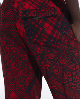 The Kooples F RED / BLACK straight printed pants