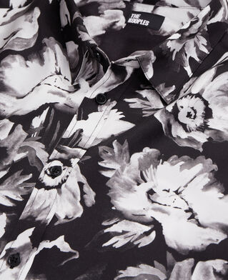 The Kooples HERREN BLACK WHITE bedrucktes hemd