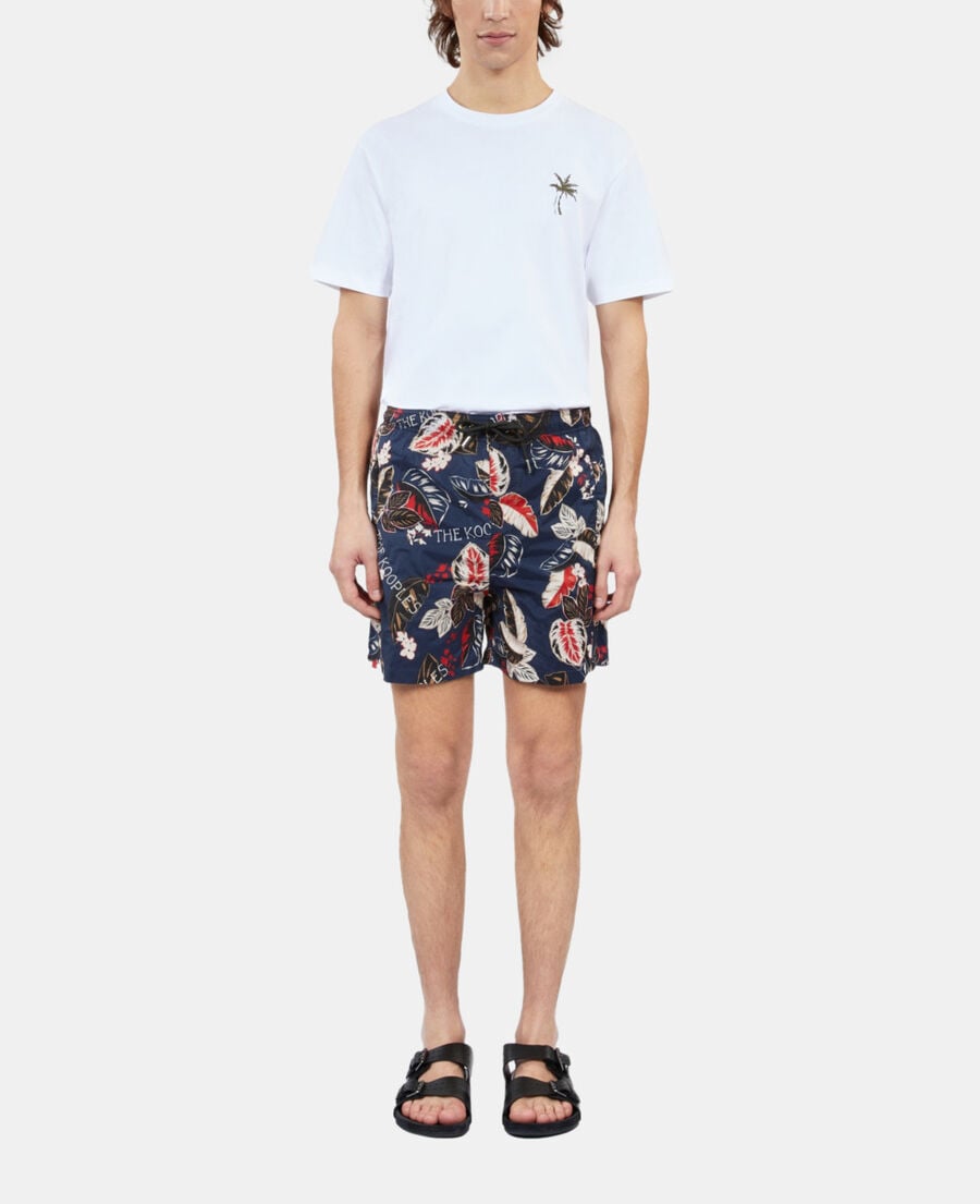 The Kooples HOMME NAVY short de bain imprimé bleu marine