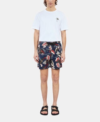The Kooples HOMME NAVY short de bain imprimé bleu marine