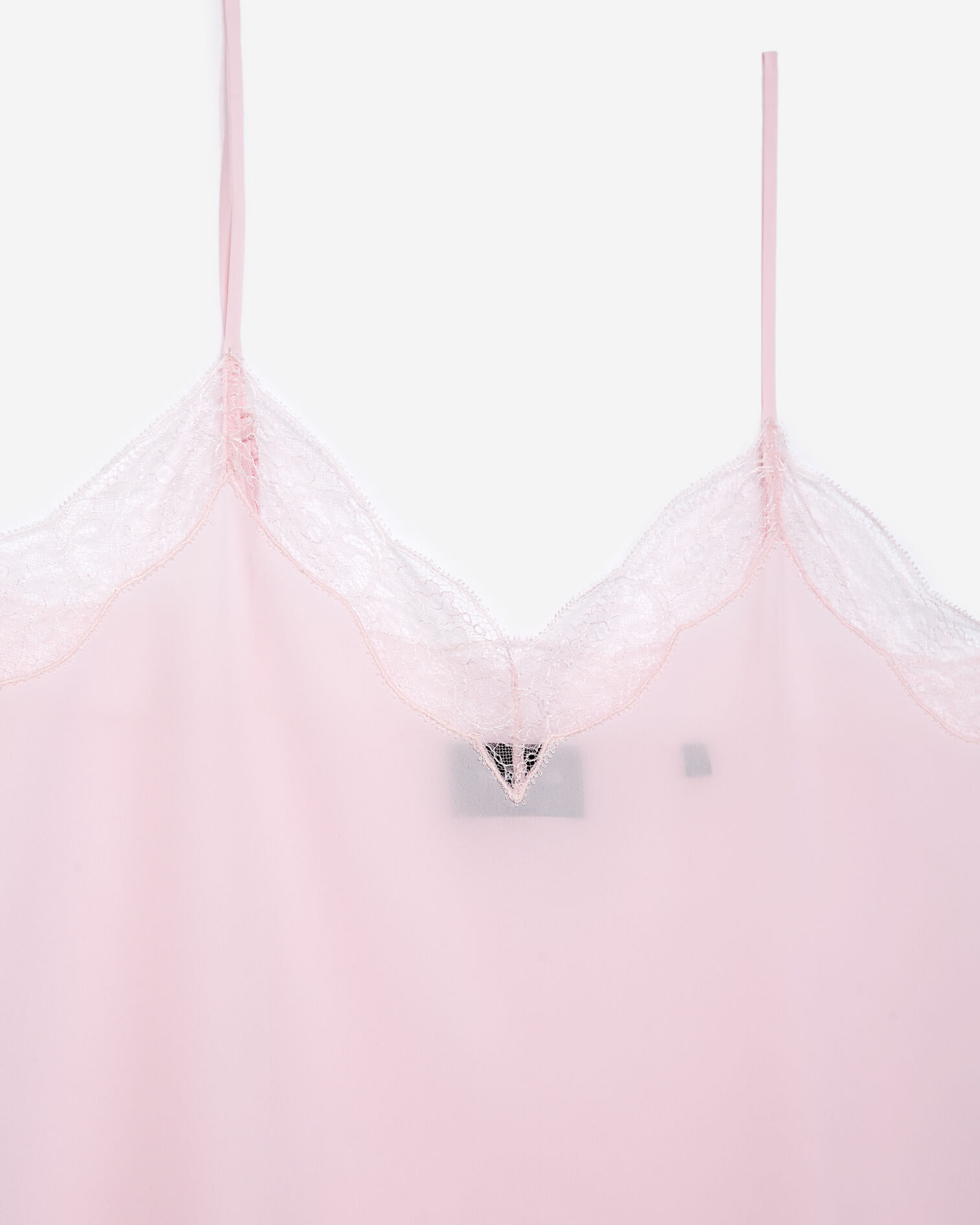 Floaty light pink camisole with lace, LIGHT PINK, hi-res image number null