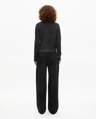 The Kooples WOMEN BLACK black cowl-neck sweater