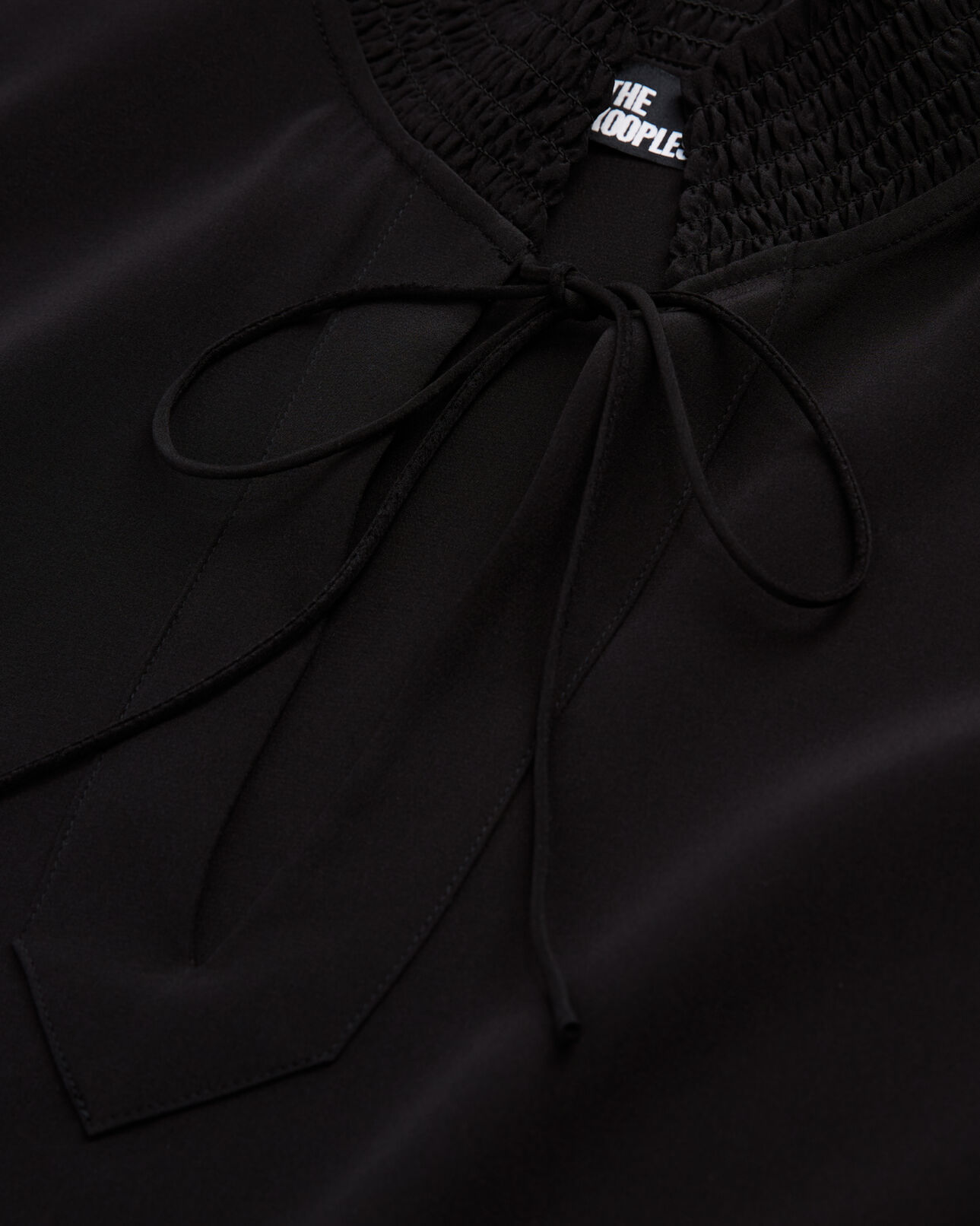 The Kooples WOMEN BLACK black silk blouse