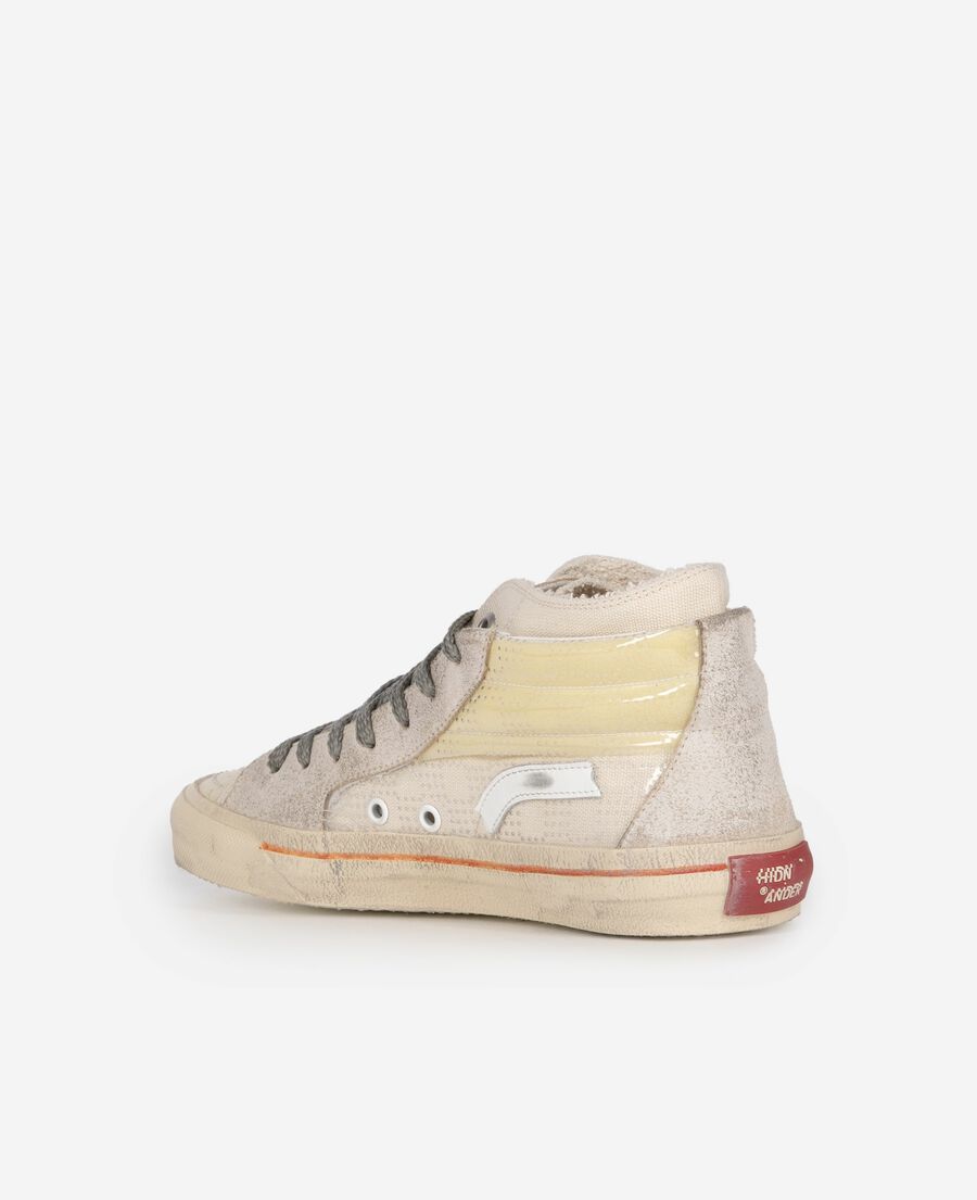 The Kooples FEMME ECRU sneakers montantes the kooples x hidn-ander &eacute;crues