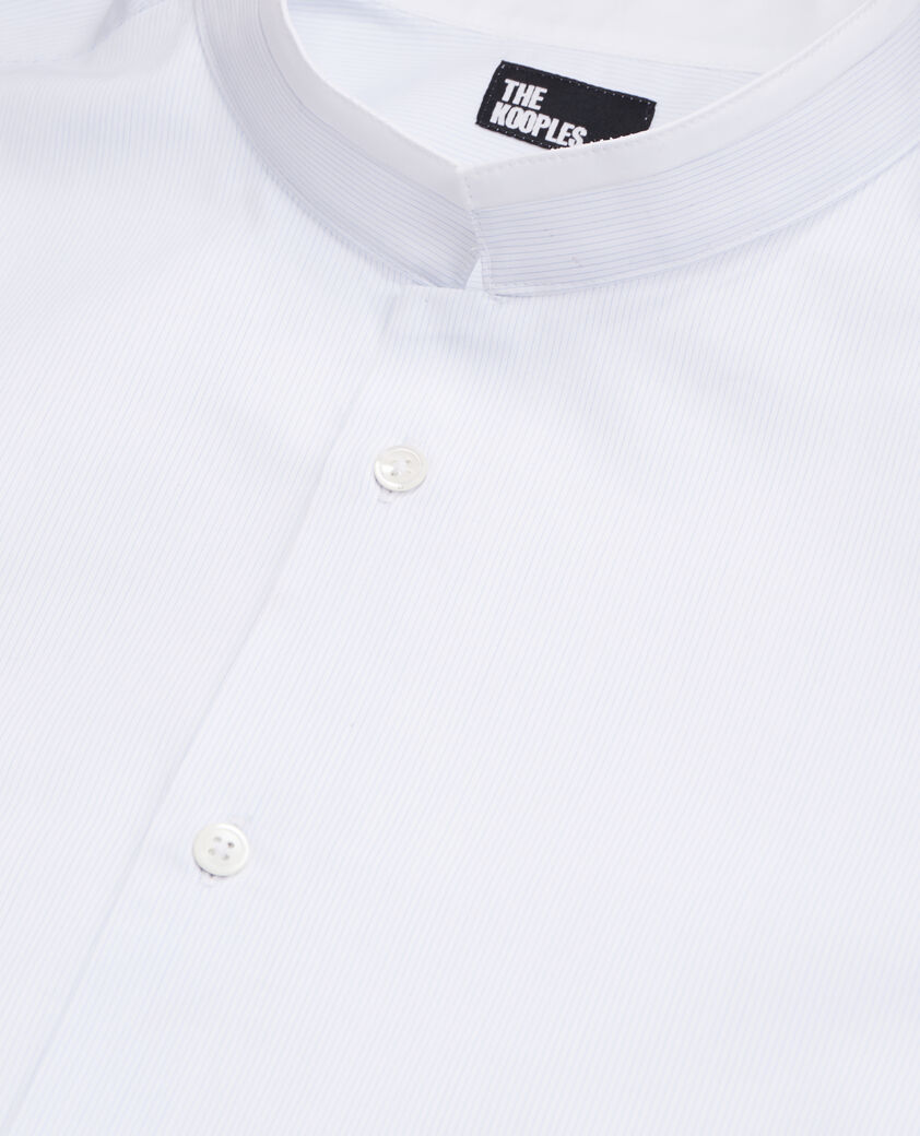 The Kooples HERREN BLUE WHITE blaues hemd aus baumwolle