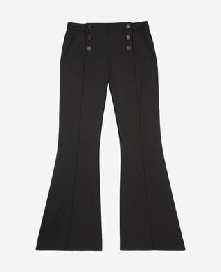 The Kooples WOMEN BLACK black flare pants