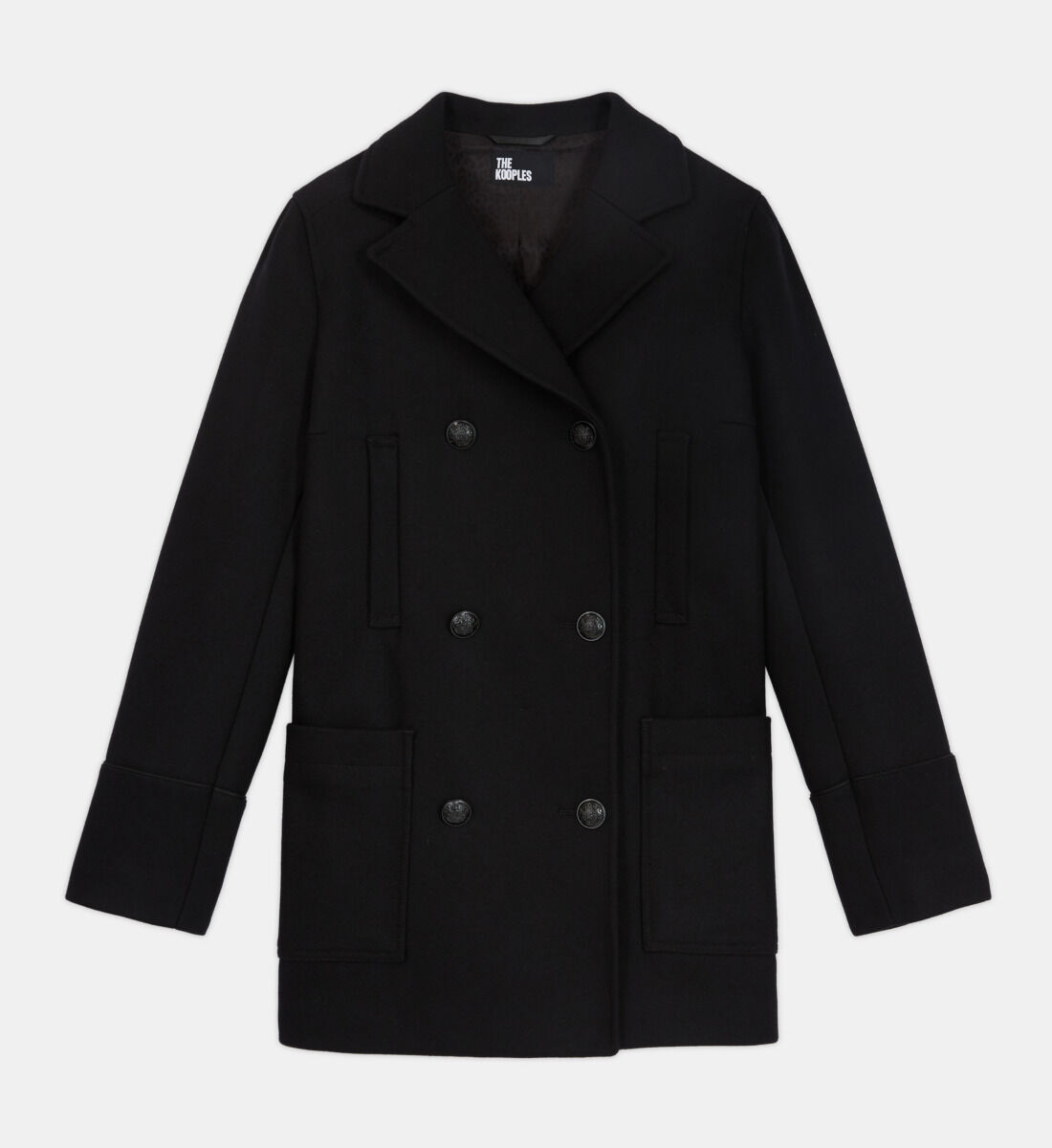 Leopard peacoat hot sale