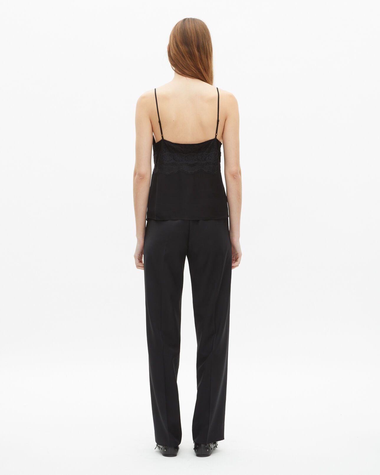 The Kooples WOMEN BLACK black lace camisole