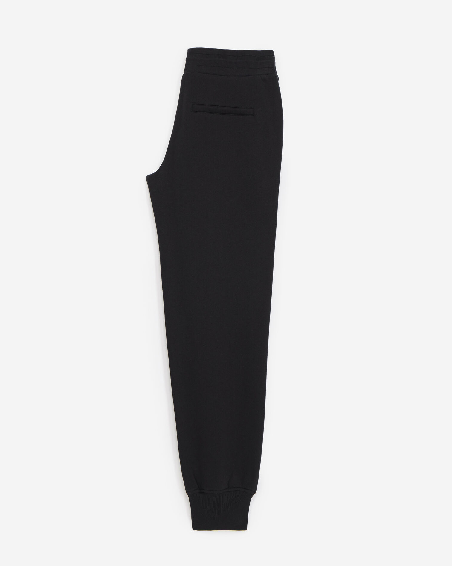 Black joggers with rubber logo, BLACK, hi-res image number null