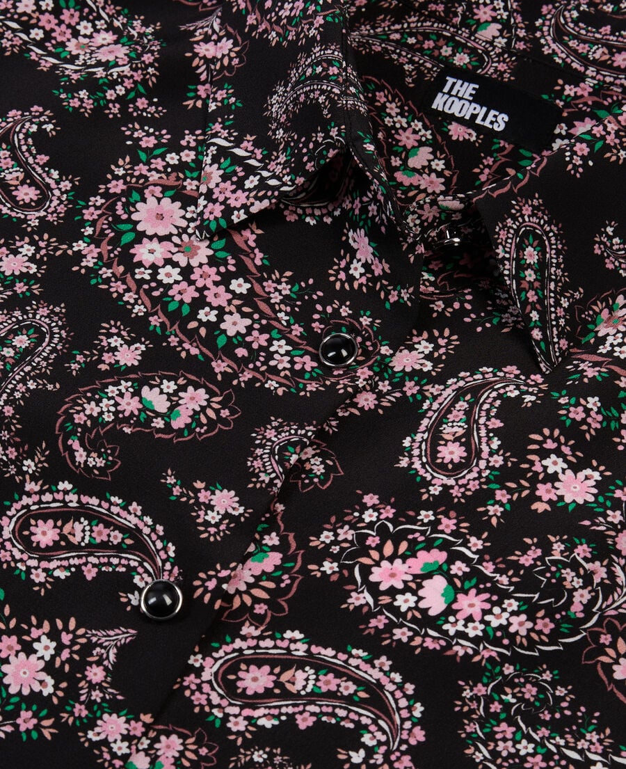 The Kooples WOMEN BLACK / PINK printed shirt
