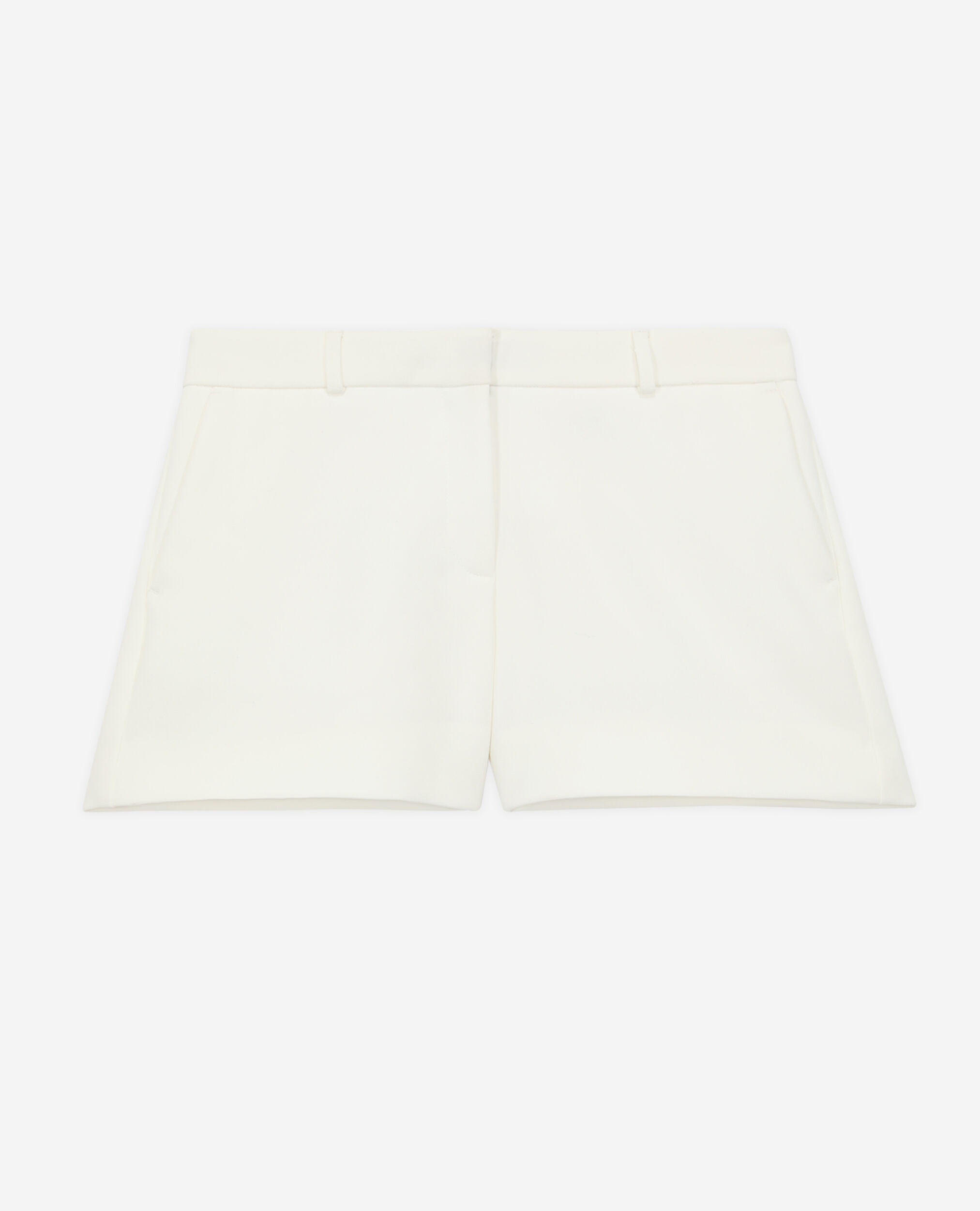 Pantalones cortos traje blancos crepé, ECRU, hi-res image number null