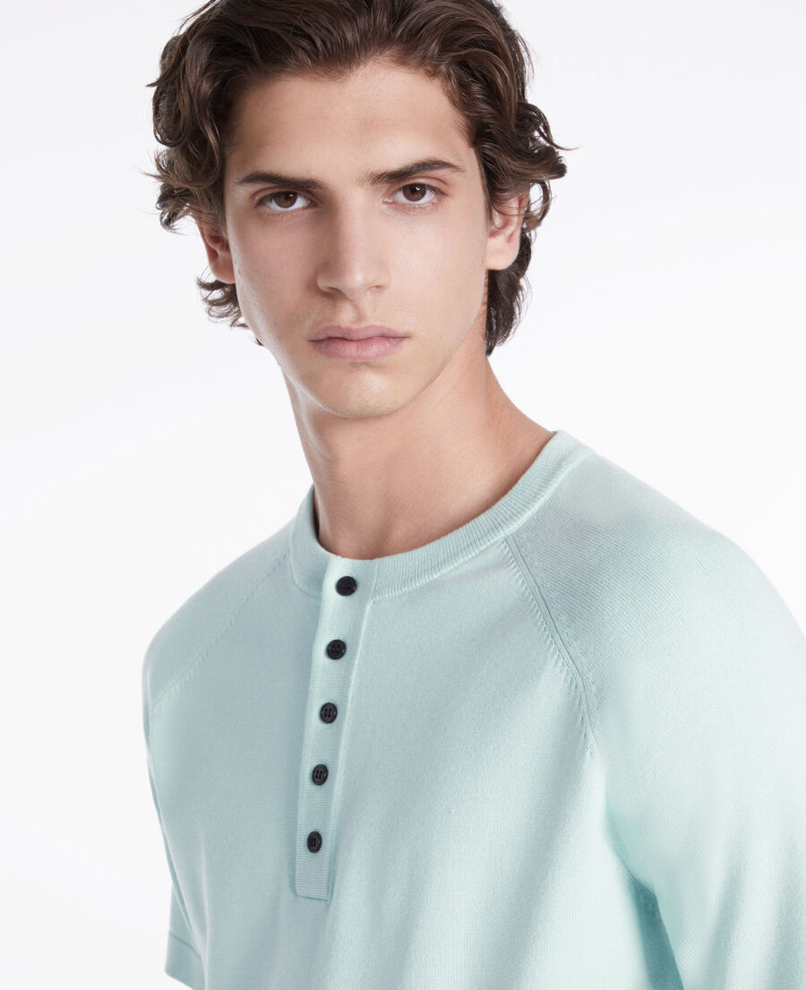 Men's green knit tshirt The Kooples US