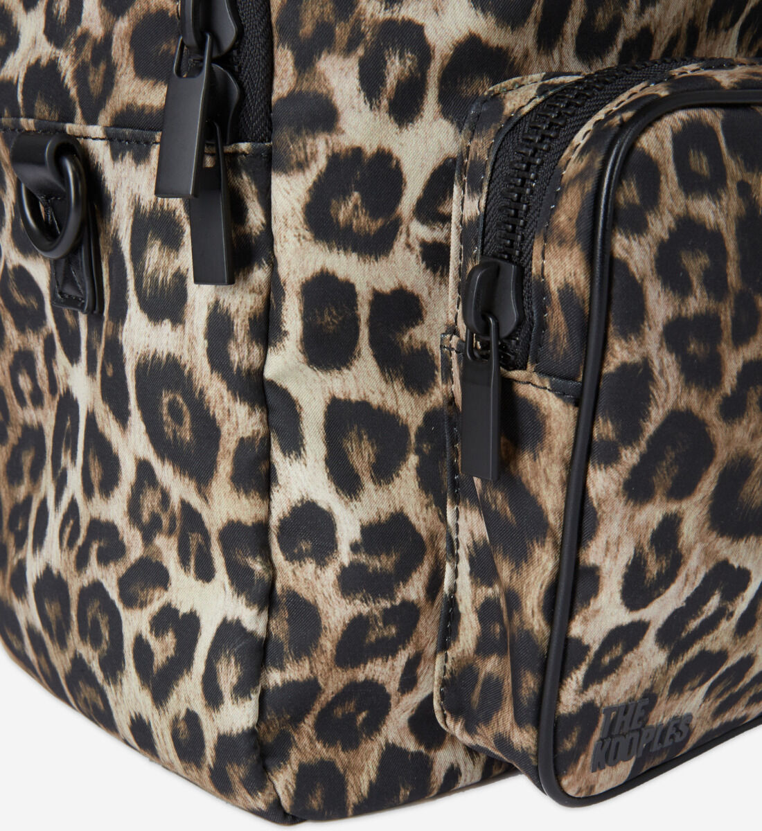Leopard print backpack