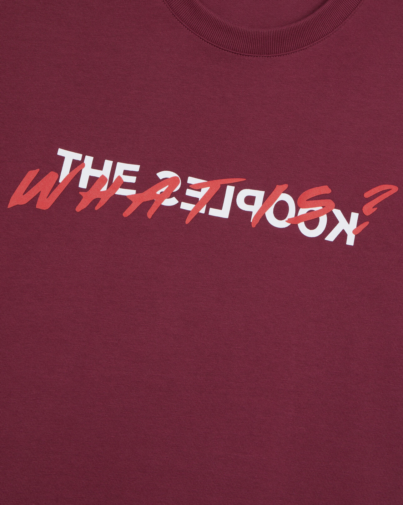 The Kooples HOMME BURGUNDY t-shirt what is bordeaux
