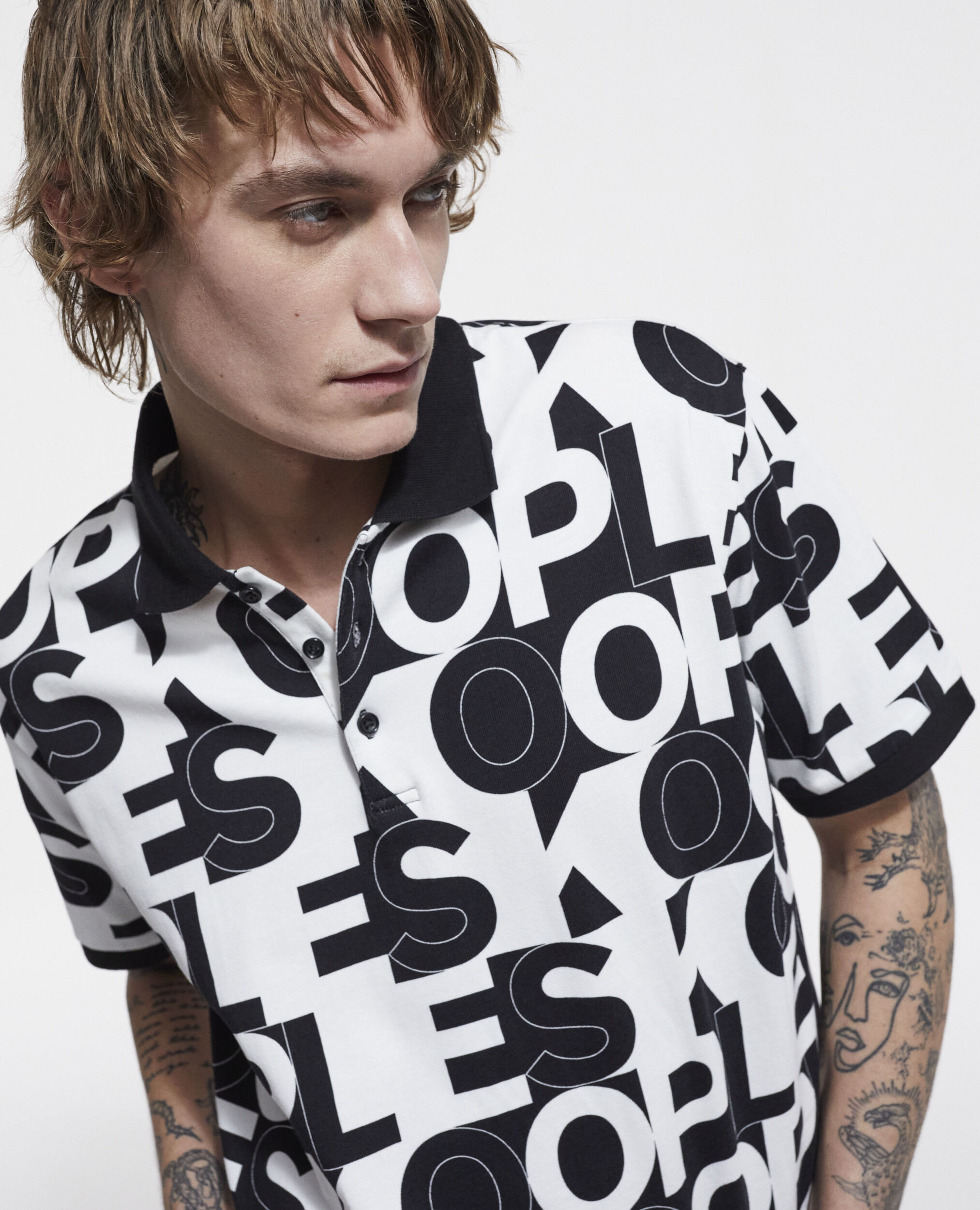 Camisa polo The Kooples, BLACK / WHITE, hi-res image number null