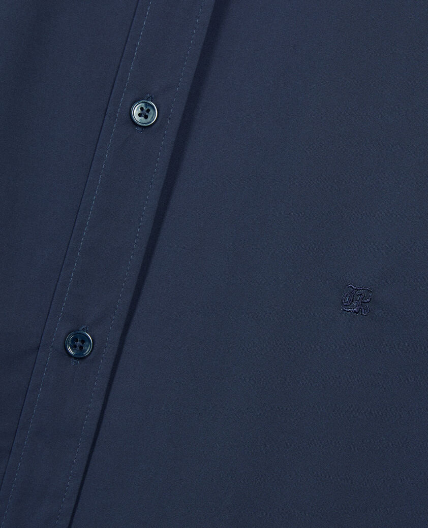 The Kooples HOMME NAVY chemise en popeline bleu marine