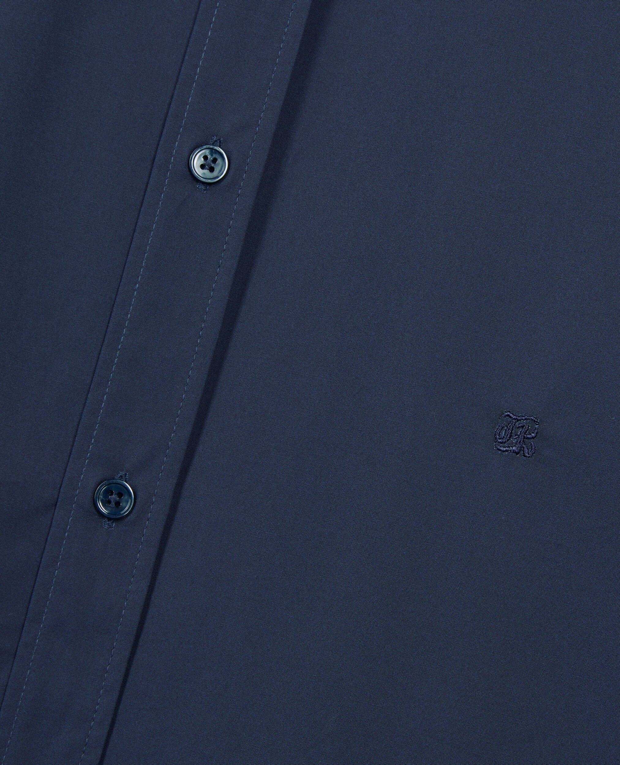 Navy blue poplin shirt, NAVY, hi-res image number null