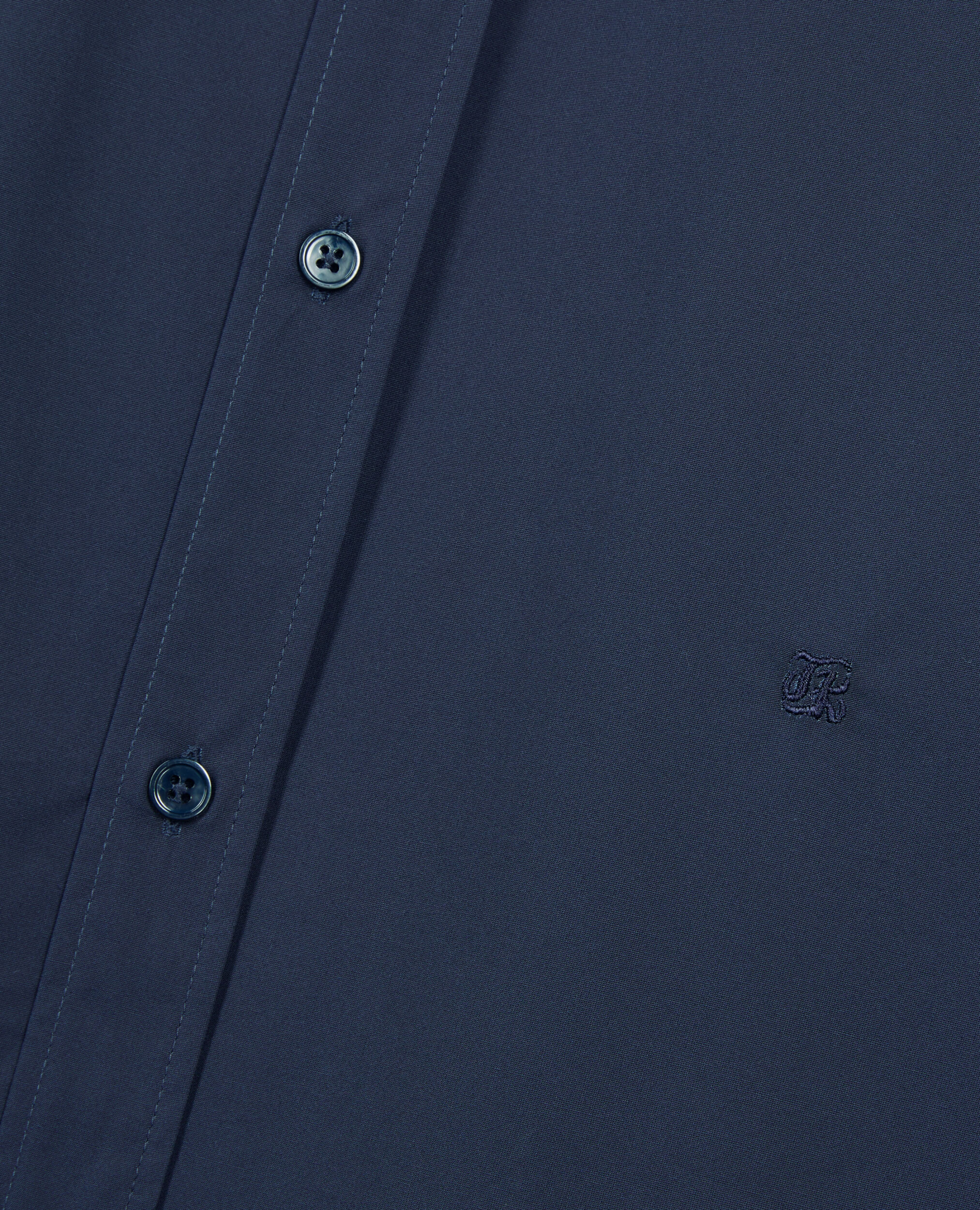 Navy blue poplin shirt, NAVY, hi-res image number null