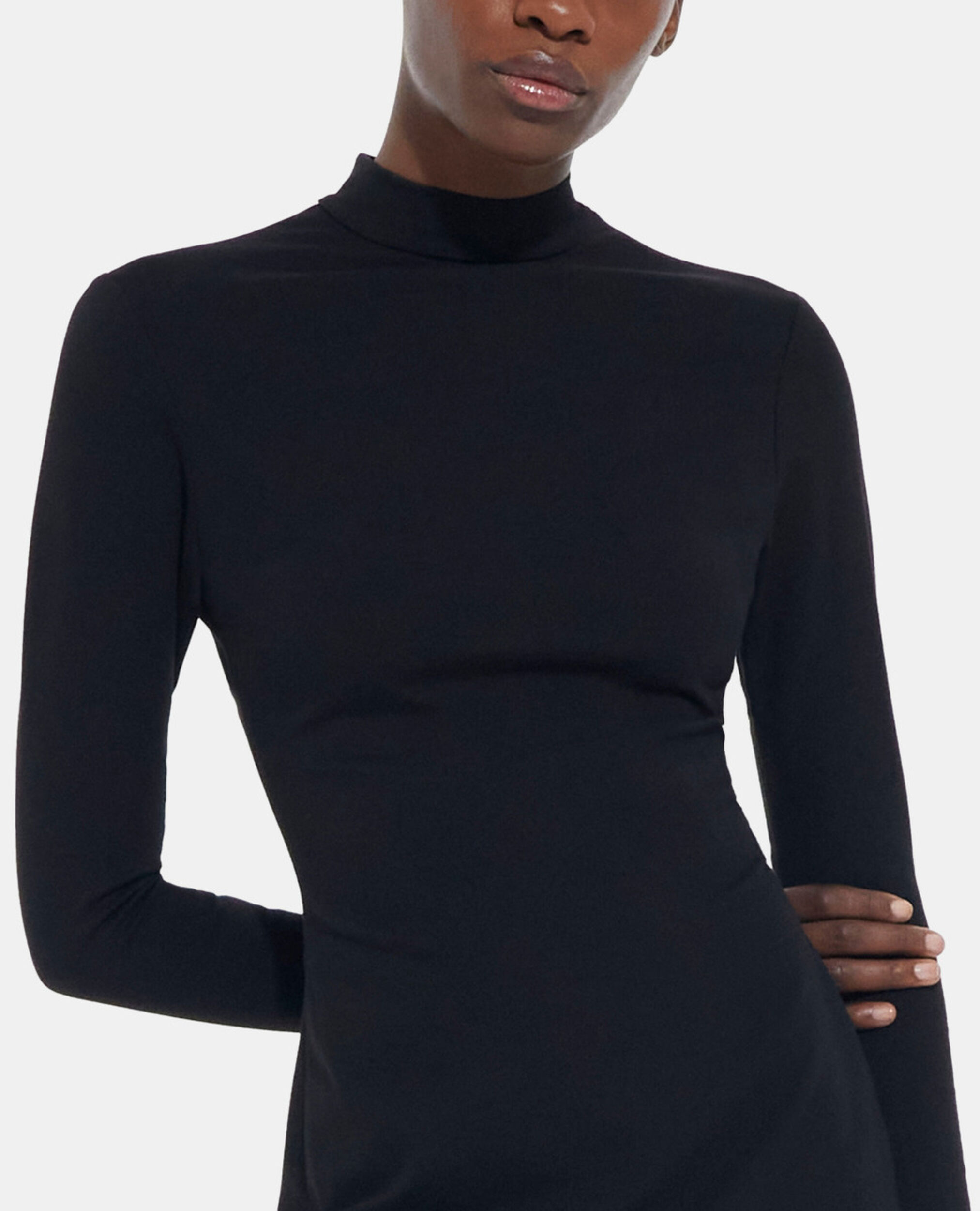 Schwarzes kurzes Kleid, BLACK, hi-res image number null