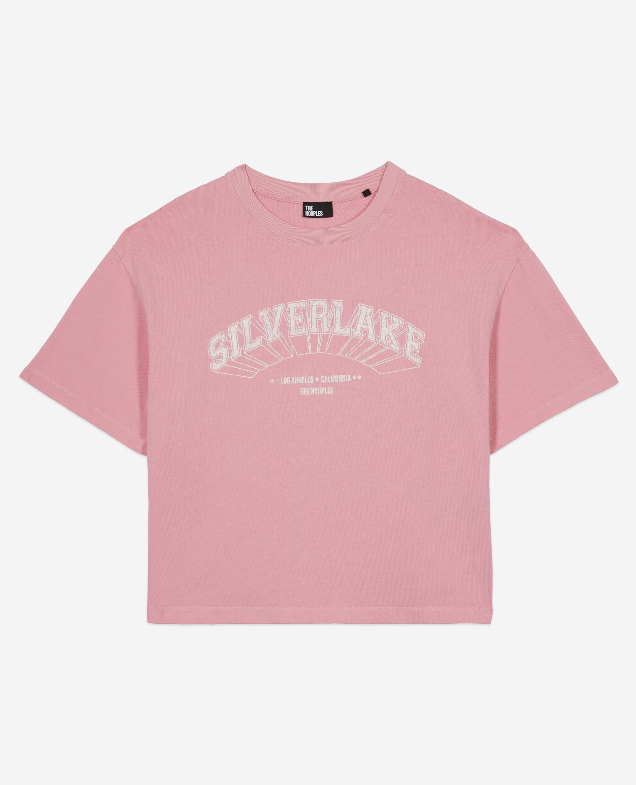 Hellrosa T-Shirt mit Silverlake-Siebdruck, SWEET PINK, hi-res image number null