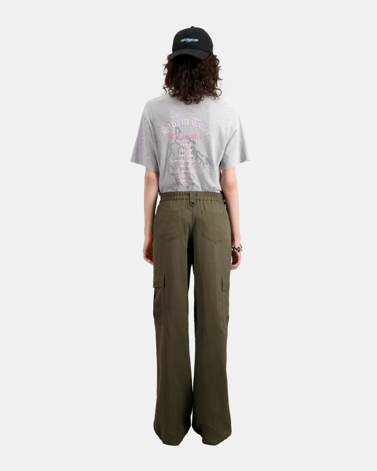 The Kooples WOMEN KAKI khaki cargo pants