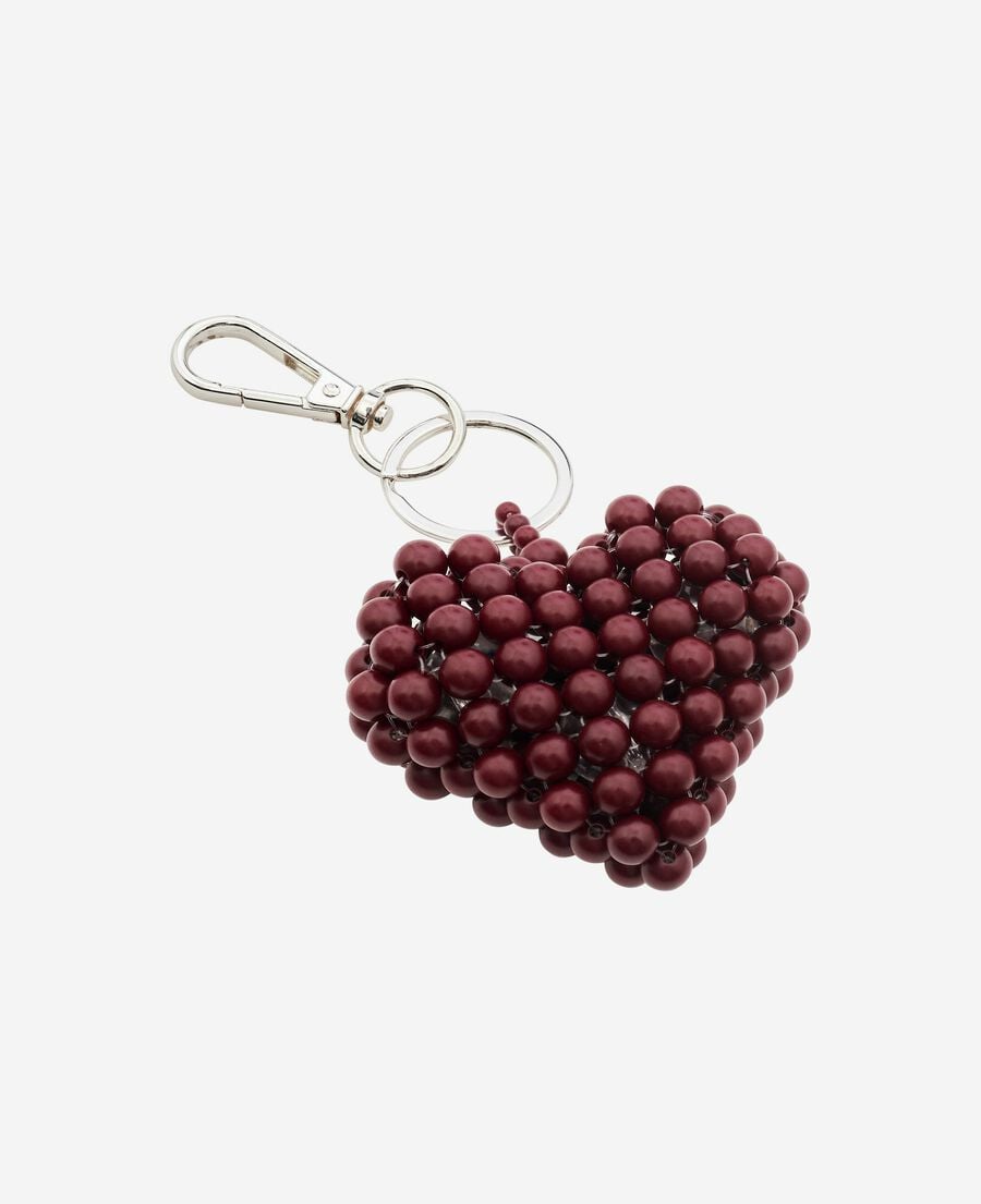 The Kooples FEMME BORDEAUX bijou de sac cœur bordeaux