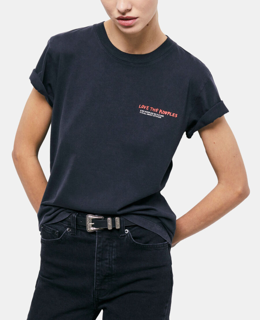 t-shirt love kooples noir