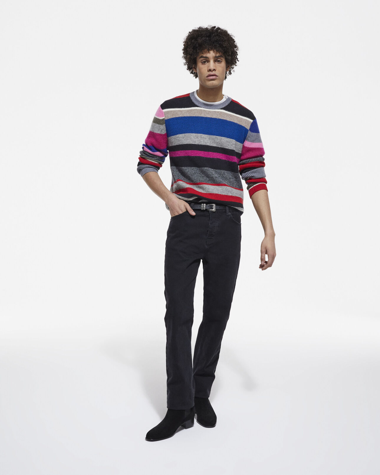 The Kooples HOMME MULTICO pull en laine multicolore
