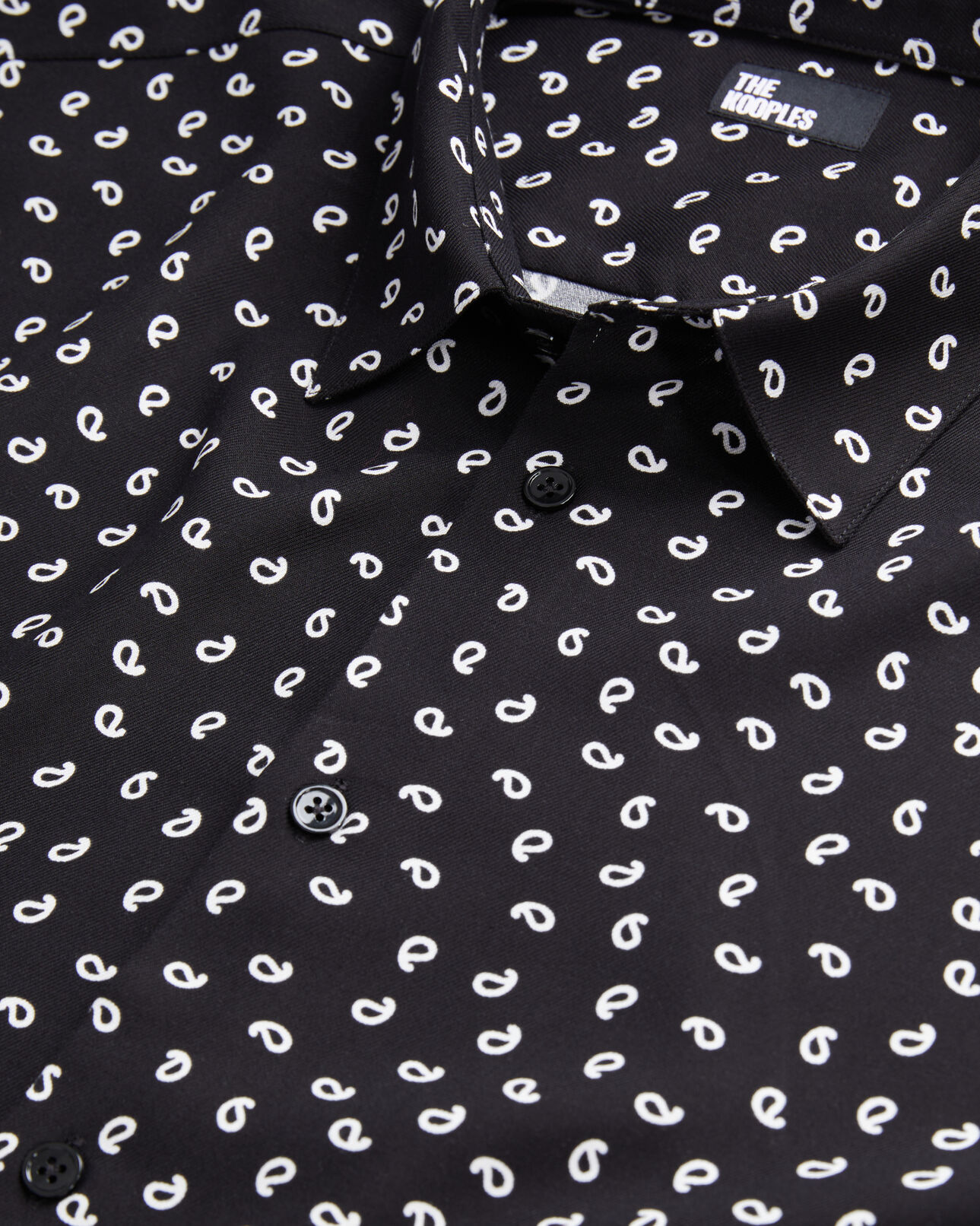 The Kooples HOMBRE BLACK WHITE camisa estampada